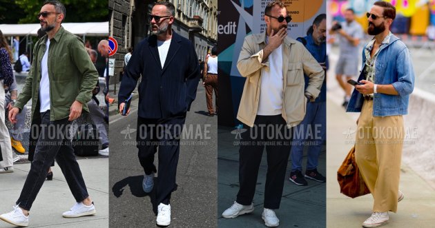 What’s the key to white sneaker coordination Spring ver. Check out men’s street snapshots!