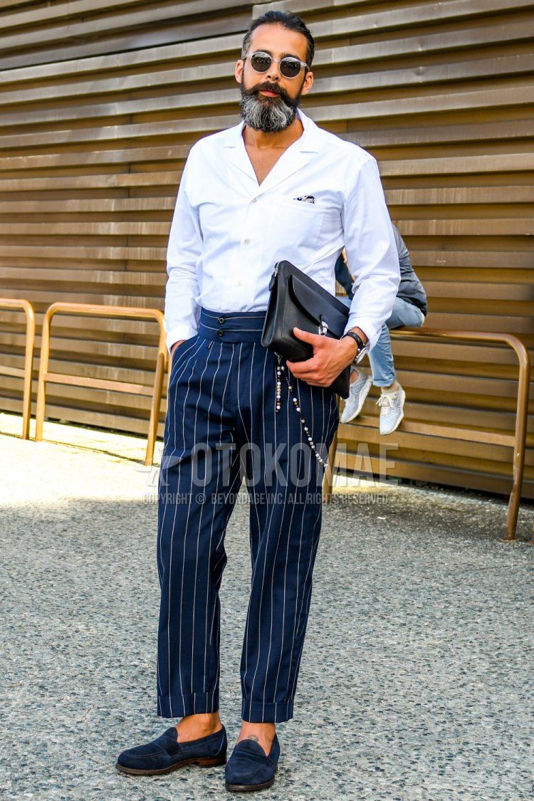 ネイビースラックス コーデ特集 品よく仕上げたメンズ着こなし おすすめアイテムを紹介 メンズファッションメディア Sciakyshops 男前研究所 ページ 5 ページ 5