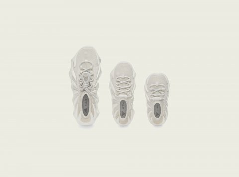 From adidas + KANYE WEST comes the first German-made model, the " YEEZY 450 Cloud White!
