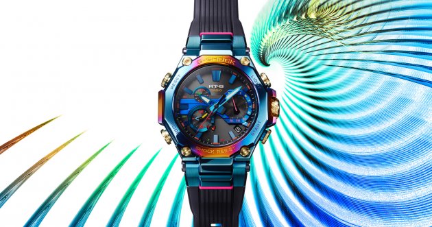 From the G-SHOCK series comes a rainbow MT-G inspired by the legendary “Phoenix” bird!