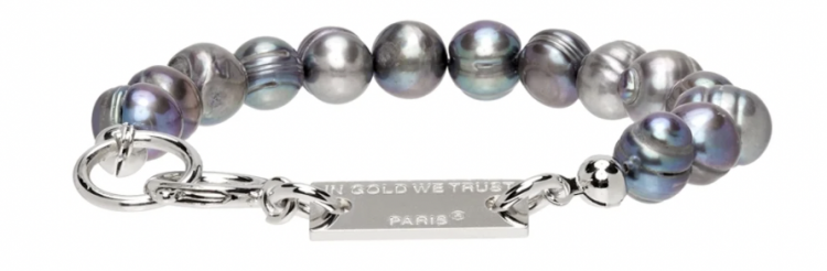 For example, a bracelet like this... " IN GOLD WE TRUST PARIS Bracelet