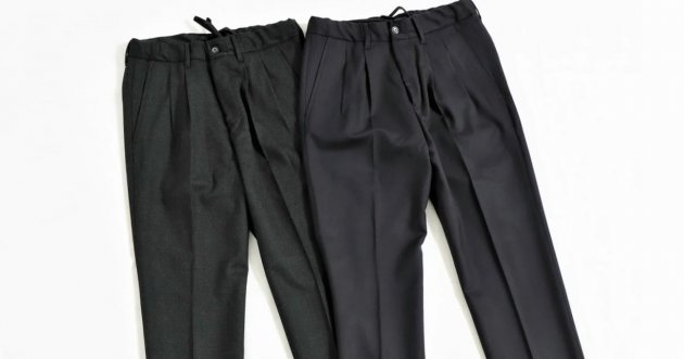 7 models of 2-pleat slacks for you to choose from!