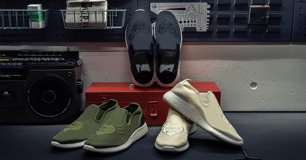 “adidas Originals by HUMAN MADE” second collection is “SLIPON PURE HM,” a new silhouette inspired by kung-fu shoes.