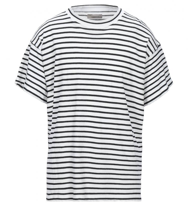 LANEUS Striped T-shirt