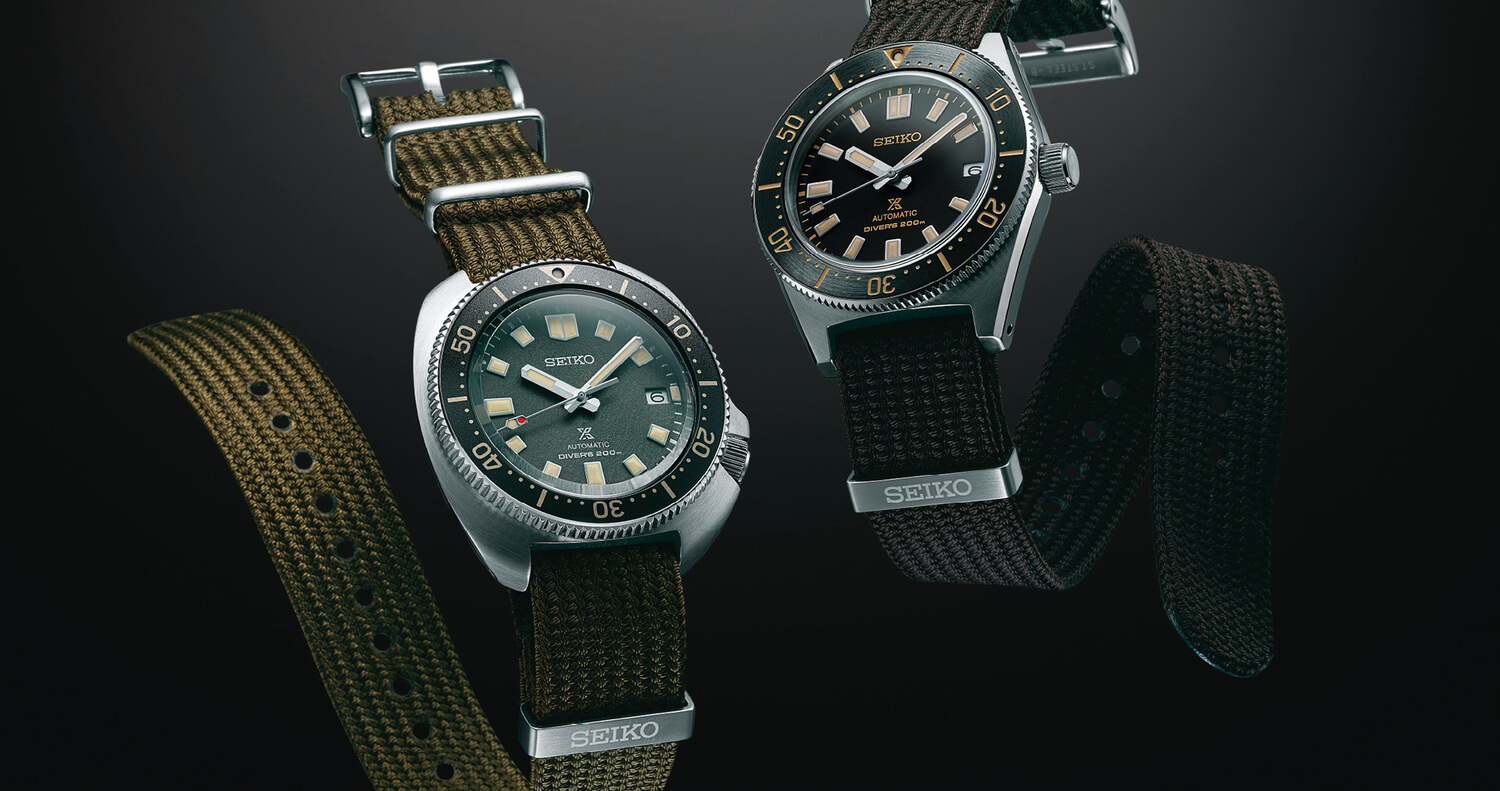 セカンドダイバーズ・タイヤトレッドパターン ストラップ セイコーダイバーズ初となるファブリックストラップモデルが誕生