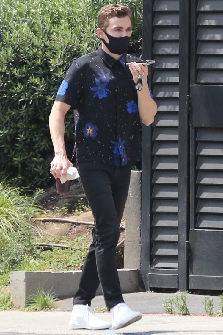 *EXCLUSIVE* Dave Franco stays masked up while out for a mid-day coffee in Los Feliz