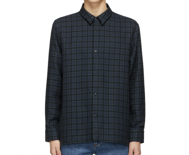 Flannel shirt recommendation (2) "A.P.C. Navy Check Shirt