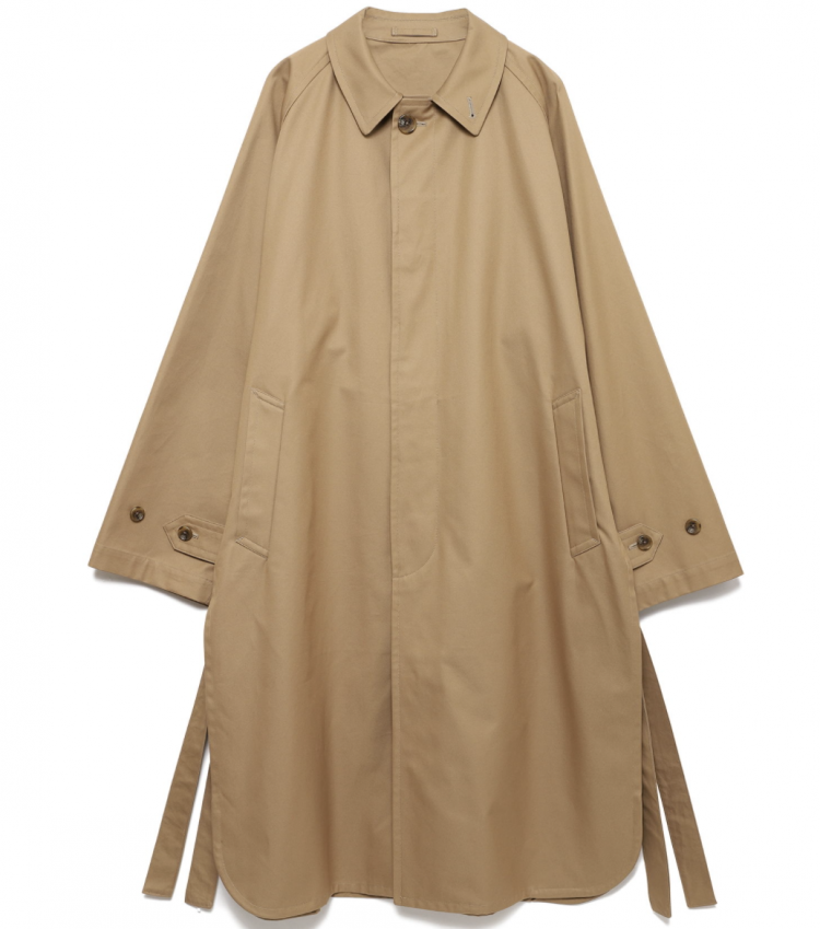 Lightweight autumn coat recommended " RAINMAKER SIDE SLIT BAL COLLAR COAT