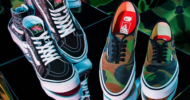 The first global collaborative collection from Abasing Ape and Vans!