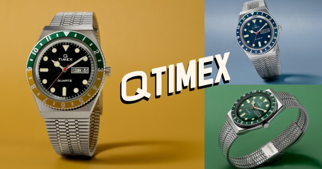 タイメックスから大人気モデル「Q TIMEX」の新色3種が登場！