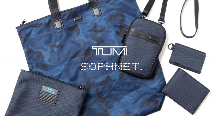 日本製・綿100% Sophnet tumi コラボポーチ 2個セット 中サイズ小