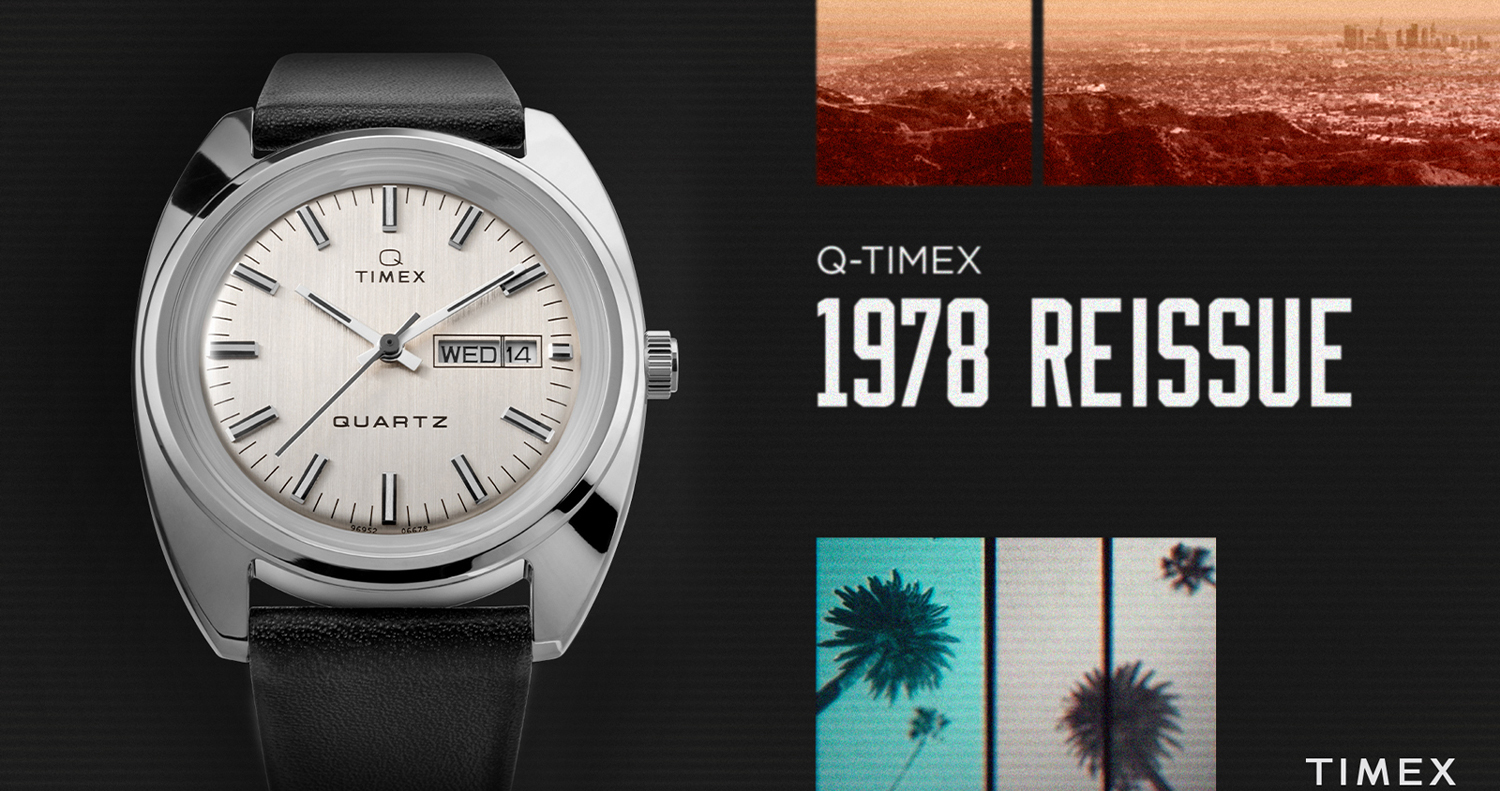 得価本物保証タイメックス Q TIMEX \'70 復刻モデル 腕時計 ペプシカラー 腕時計(アナログ)