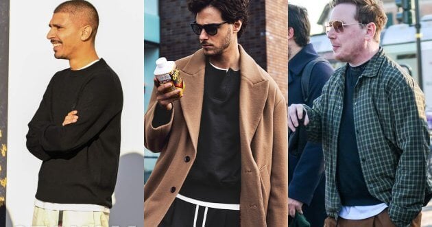 黒スウェット コーデでメンズが抱える３の悩み&解決策