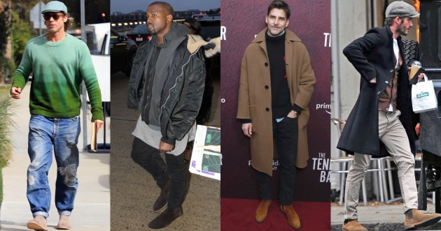 Pick up some international celebrities! Winter Men’s Codes with Side Gore Boots