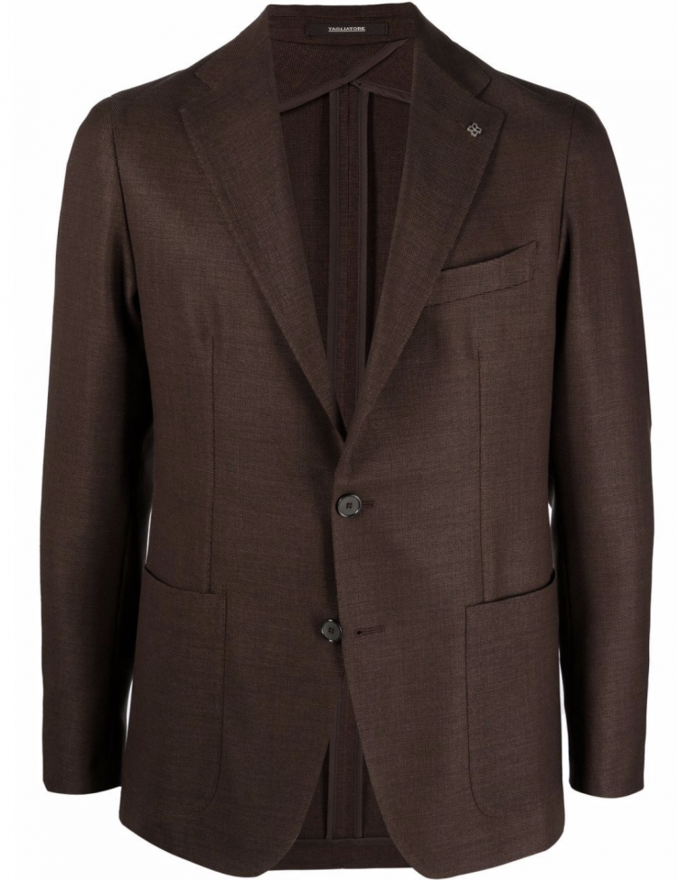 Tagliatore Brown Outerwear Brown Tailored Jacket