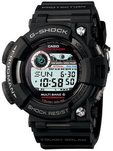G-SHOCKの名作デジタル時計④「潜水用防水を備えたFROGMAN GWF-1000-1JF」