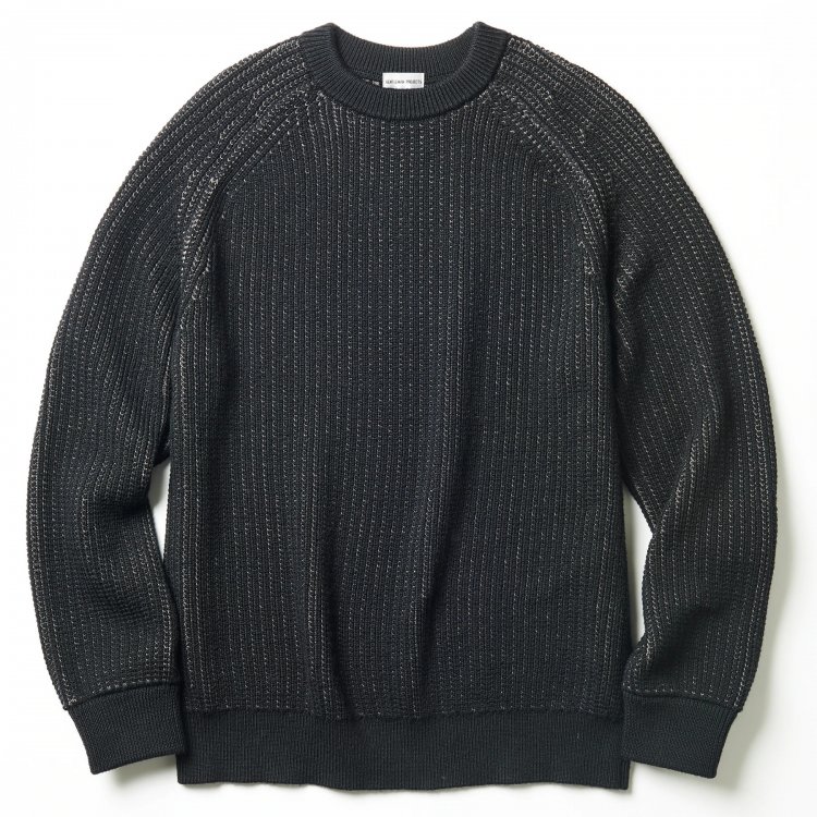 GENTLEMAN PROJECTS DUO NOIR" crew neck knit recommended as an inner layer for setups.