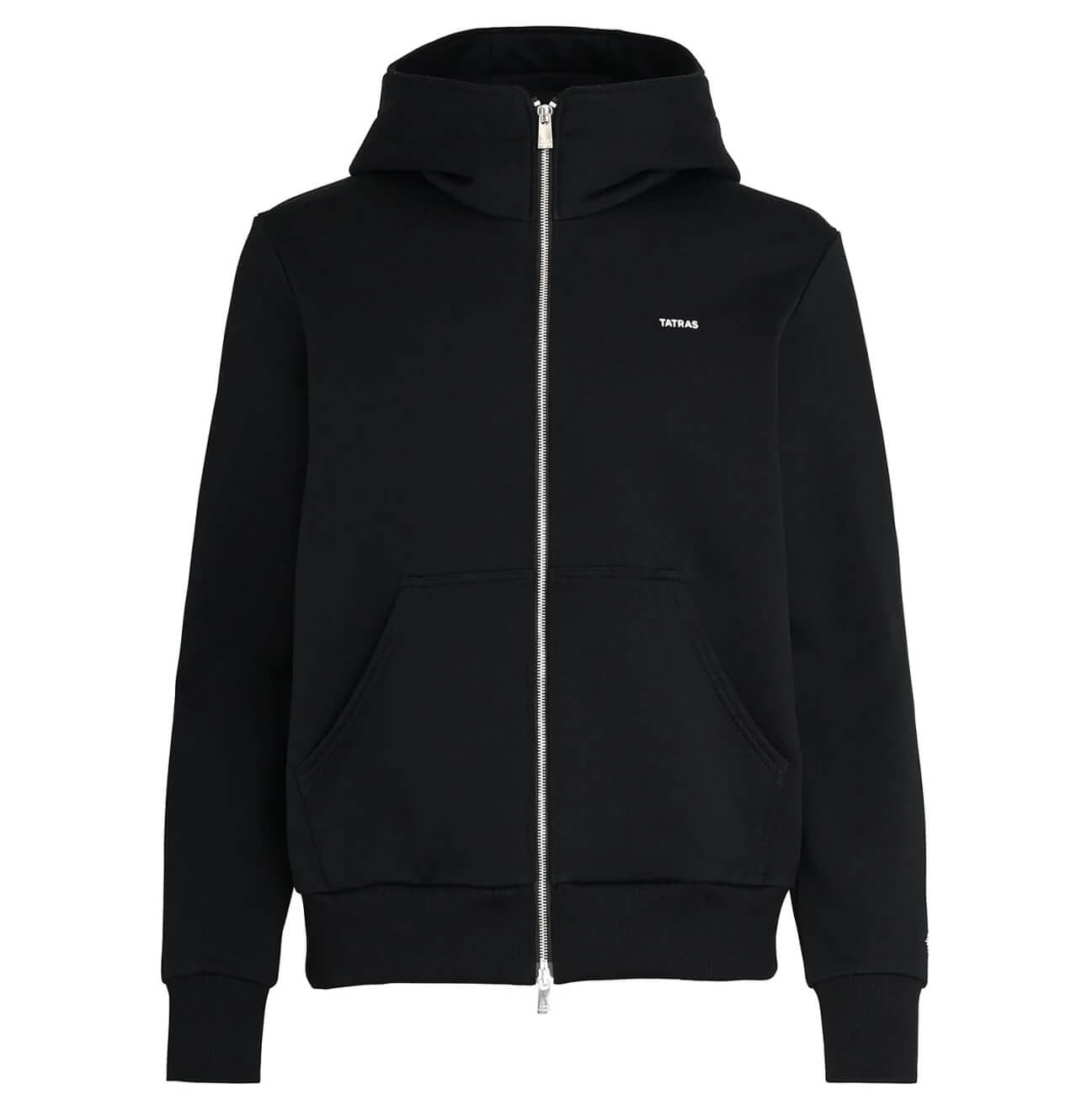 TATRAS 【タトラス】ブラック ジャケット　ジップアップパーカー　春秋 春に着たいパーカーをタトラスから物色！タウンユースで光る洗練
