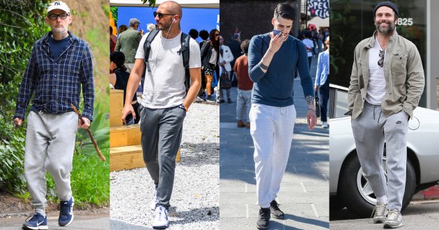 How to coordinate sweatpants for men in their 40s. What are the tips for dressing without looking sloppy?