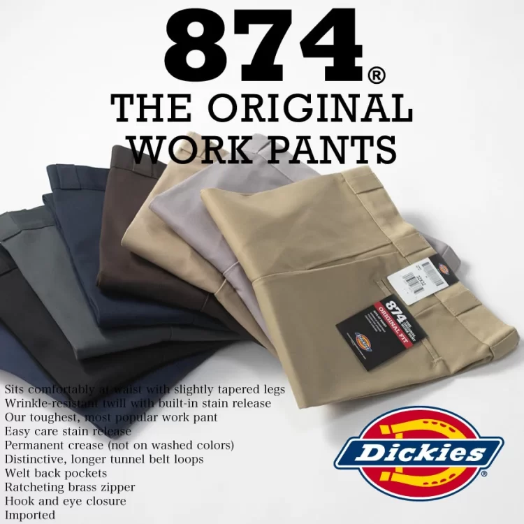 ワーク系ブランドのおすすめチノパン①「Dickies(ディッキーズ) 874 THE ORIGINAL WORK PANT」
