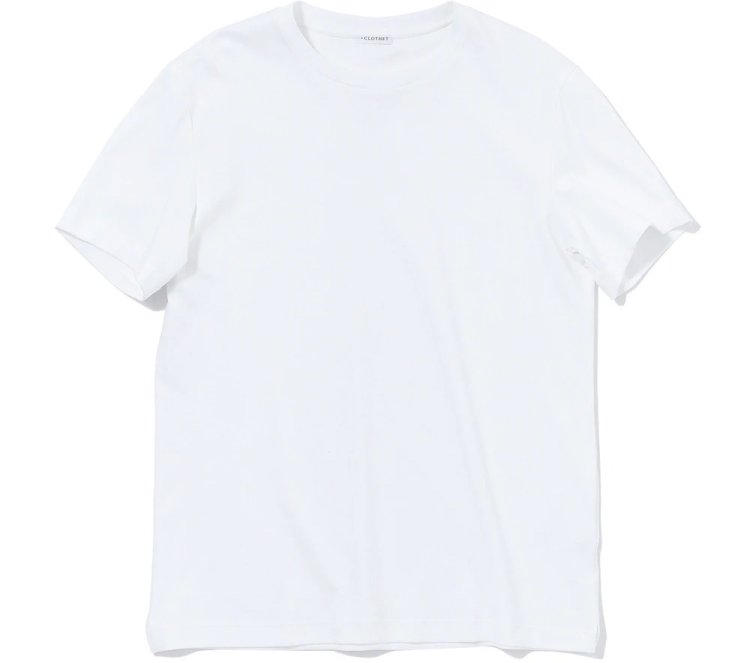 1) "SUVIN PLATINUM Smooth Tailored T-Shirt"