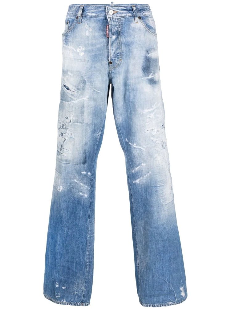DSQUARED2 Damaged Bootcut Jeans