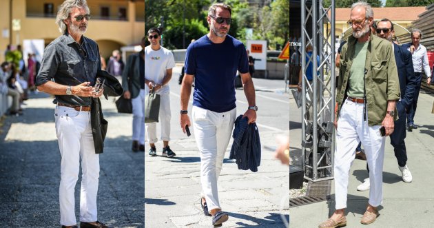 What clothes go with white pants? Three combinations of white pants for adults that you should master in your white pants coordination.