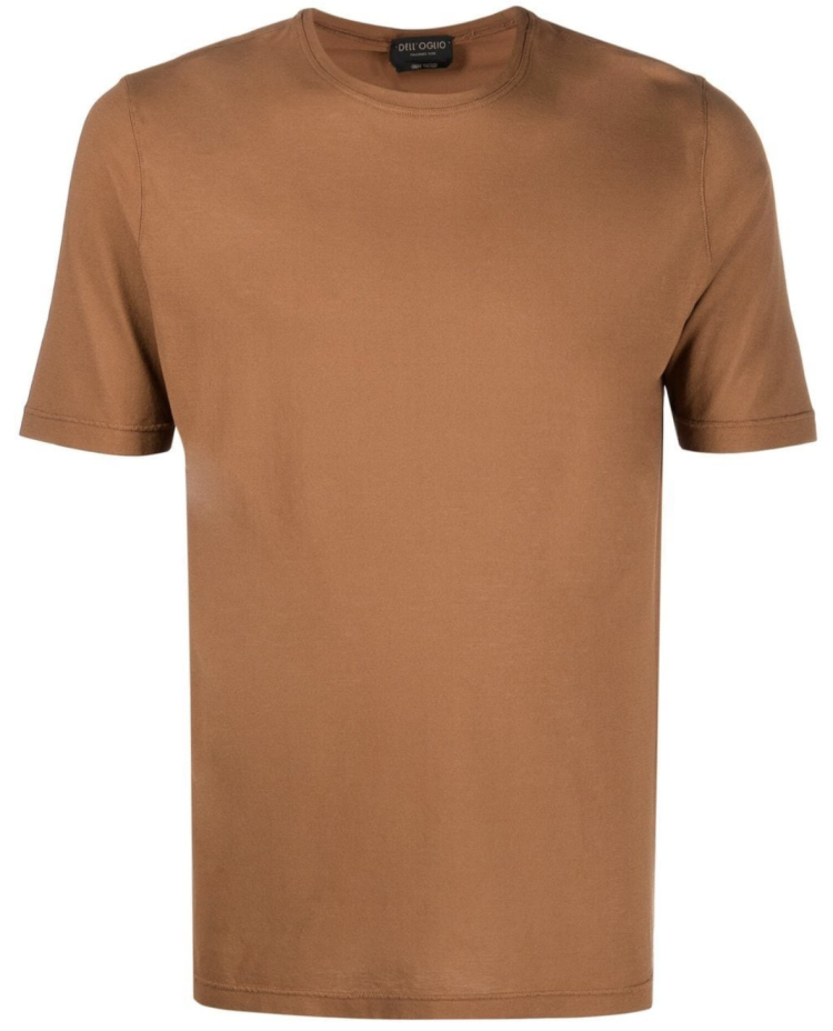 DELL’OGLIO（デッローリオ） ブラウン tシャツ