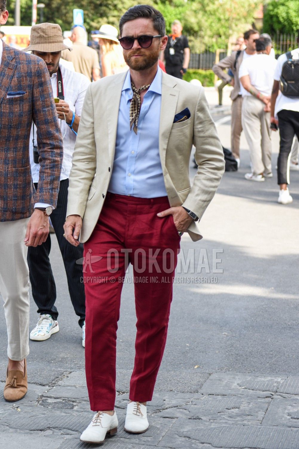 Stylish Business Casual Outfit with Red Pants
