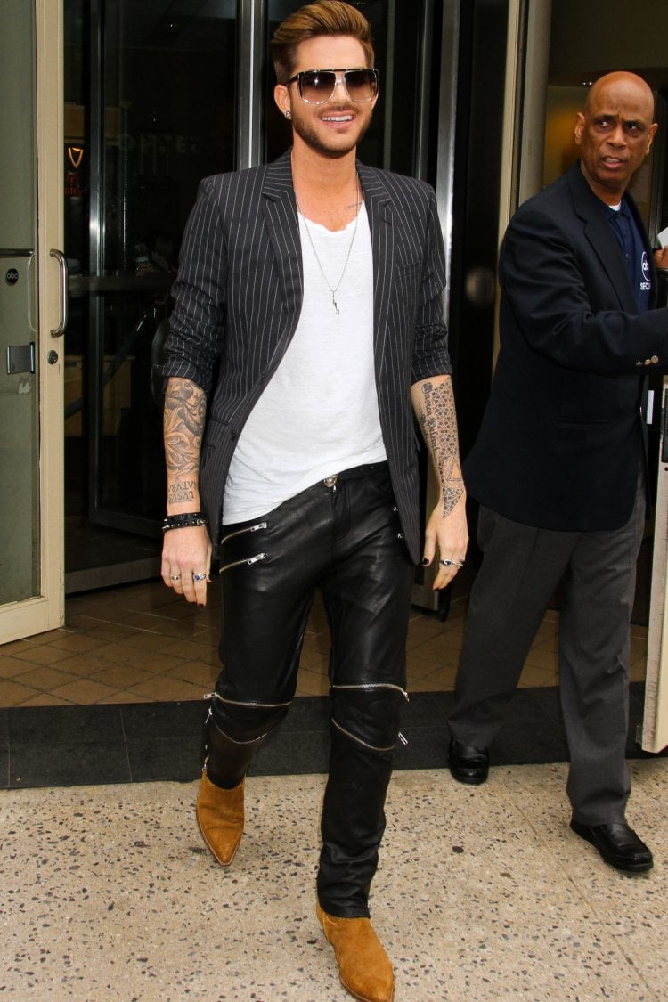 Adam Lambert Steps Out In New York
