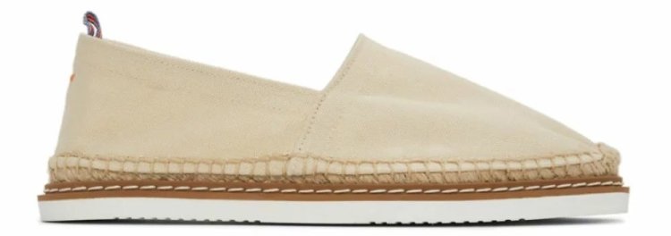 Castaner's Espadrilles," an adult slip-on for men in their thirties.