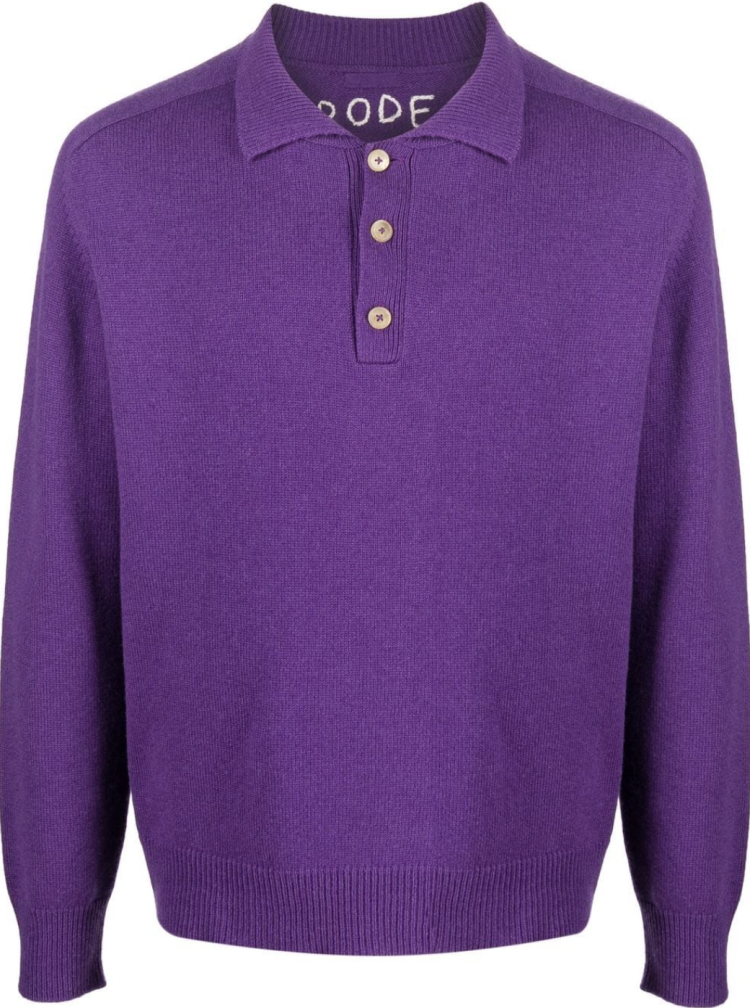 BODE Purple Polo Shirt