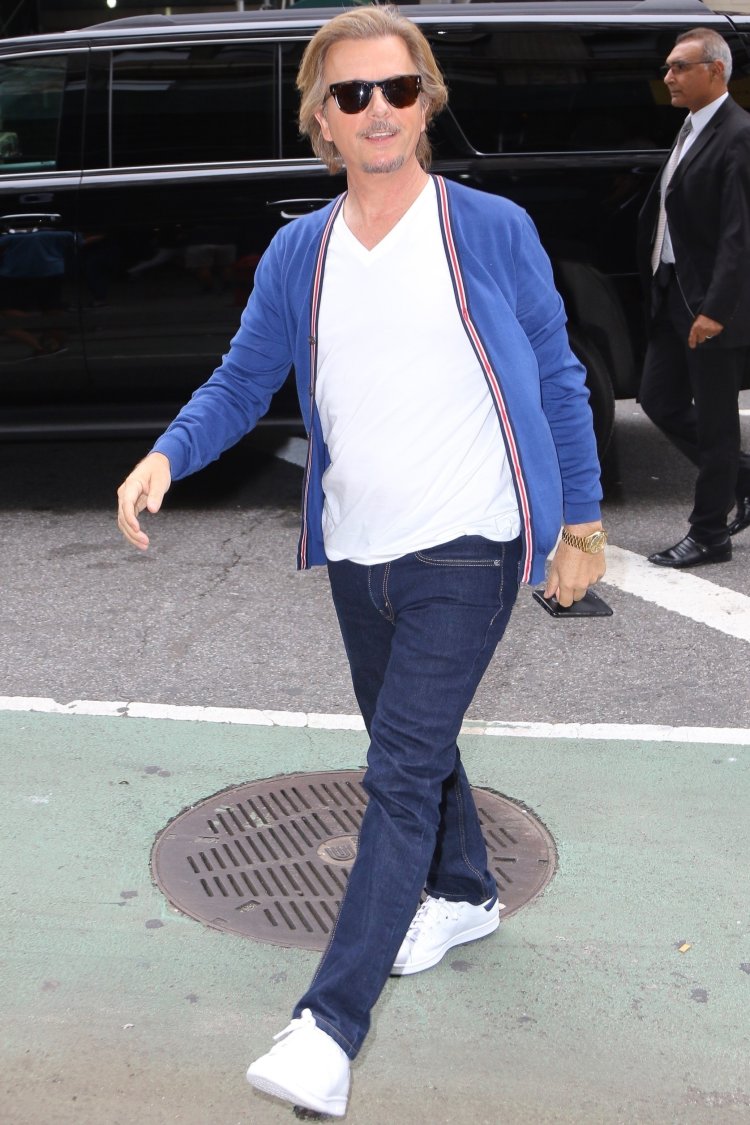 *EXCLUSIVE* David Spade cuts a suave figure during an outing in NYC