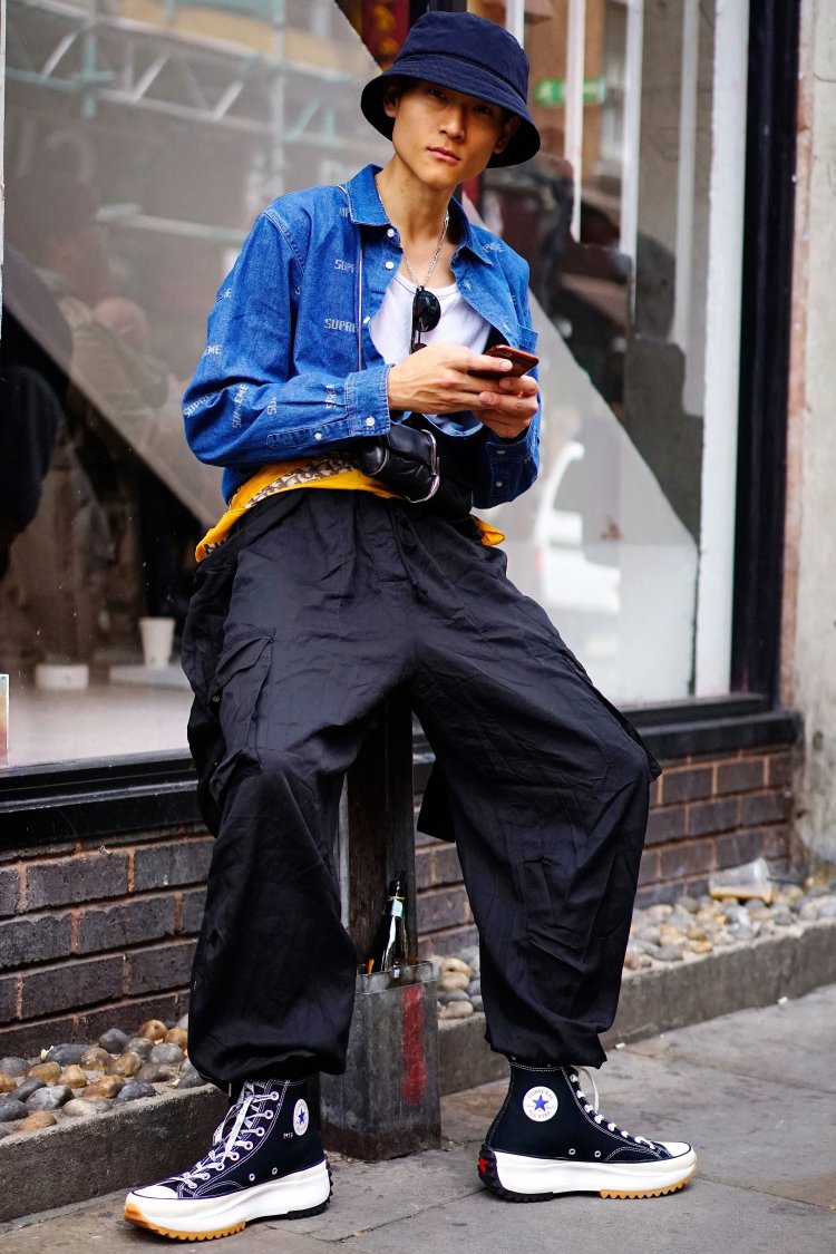 Street Style, Spring Summer 2020, London Fashion Week Men’s, UK - 08 Jun 2019
