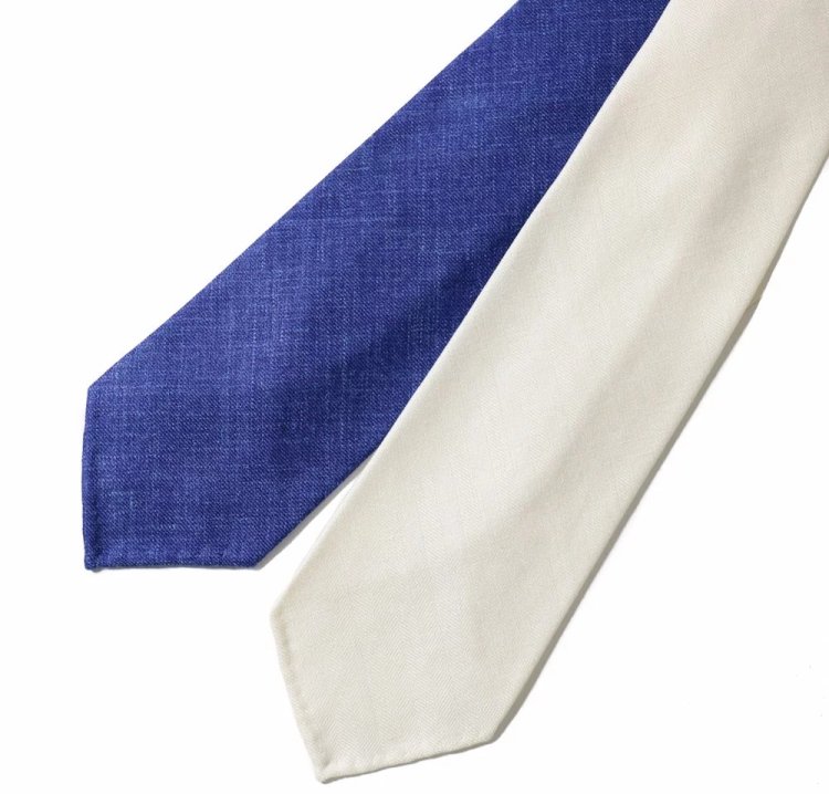 Materials and fabrics for neckties (3) ""Linen""