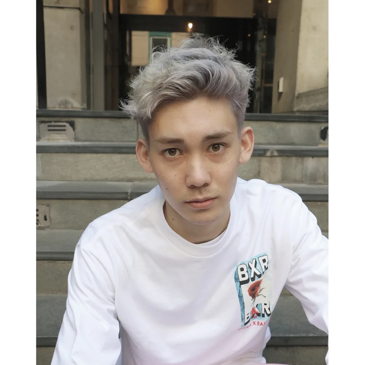 Silver hair recommended men's hair (2)