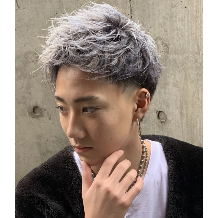 Silver hair recommended men's hair (6)