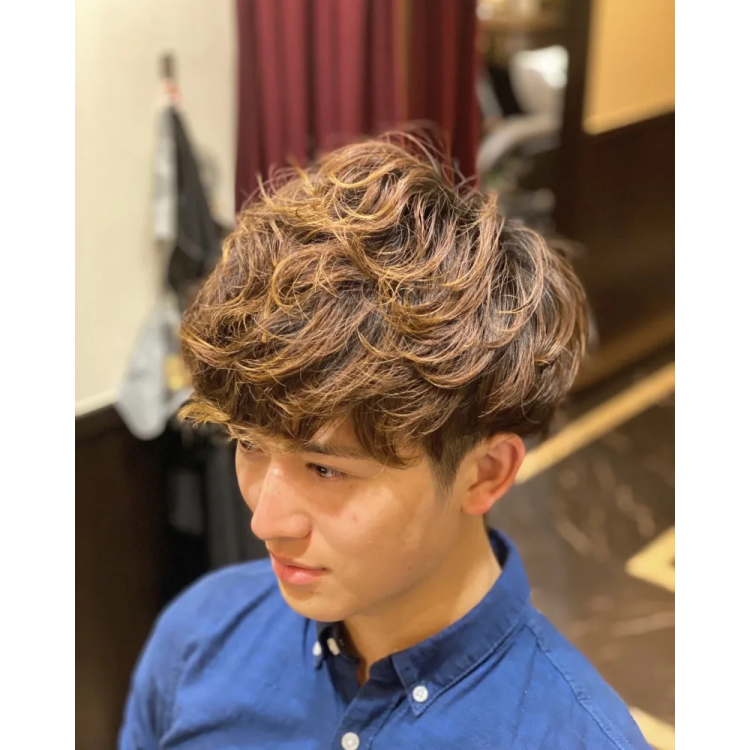 Spanish perm Recommended men's hair (5)