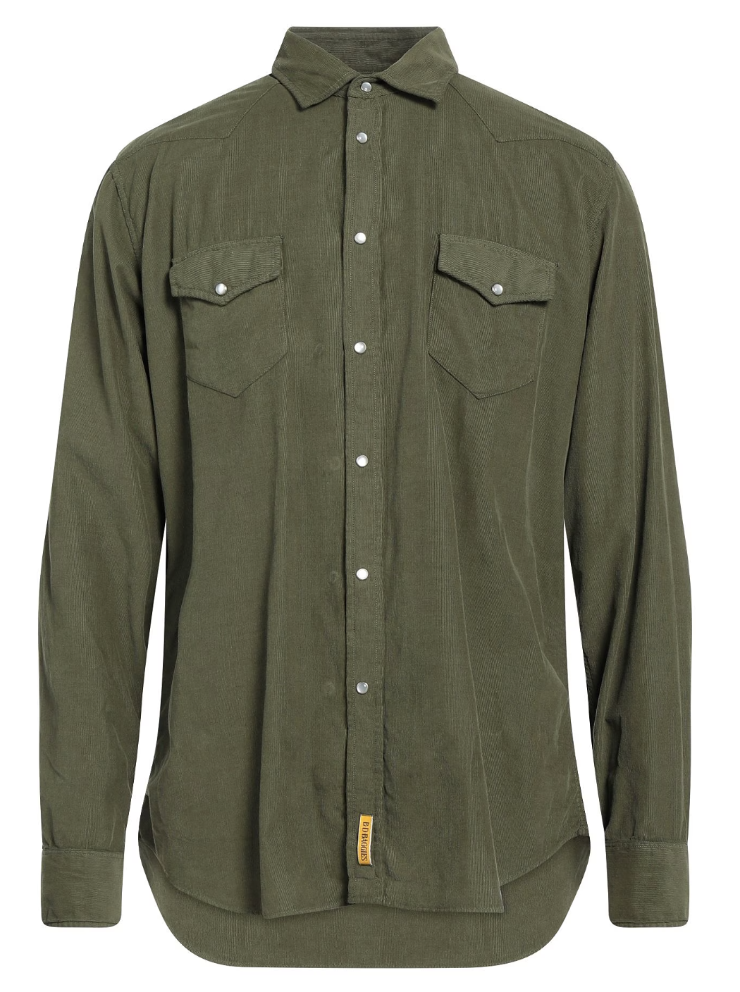 Green Cotton Polo Shirt Full Sleeve – Frebano