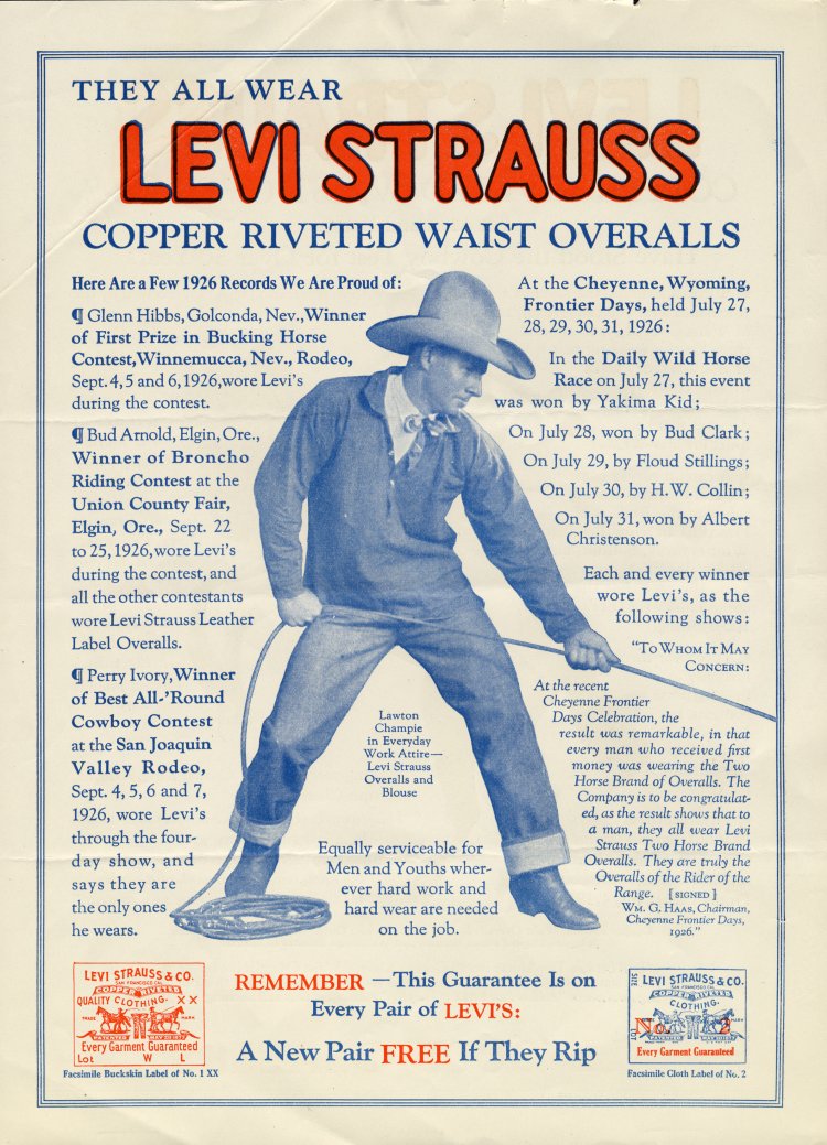 Cowboy advertisement, English version