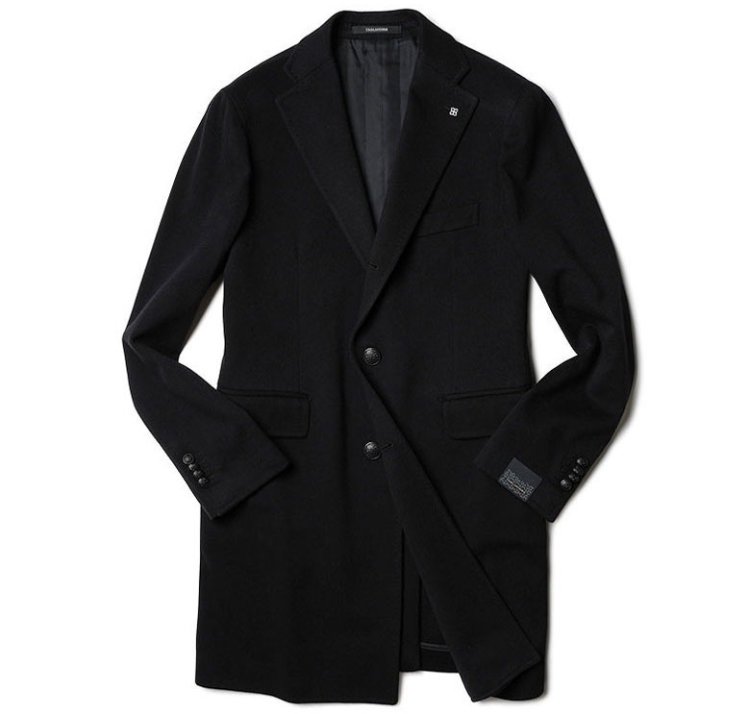 Chester Coat Men's Recommended " TAGLIATORE Cashmere Single Chester Coat