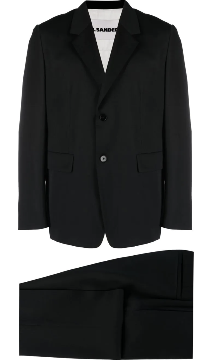 Jil Sander Black Set-up Suit