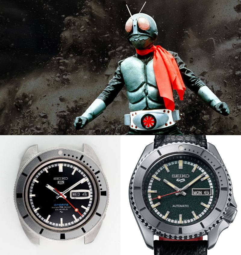 seiko 5 sports celebrates 55th anniversary with a collaboration model with masked  rider! Design source is the model worn by Takeshi Hongo | OTOKOMAE | Men's  Fashion Media