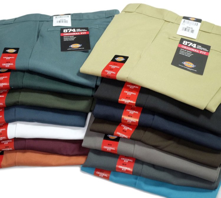 Dickies "874" features 5) "A wide variety of colors."