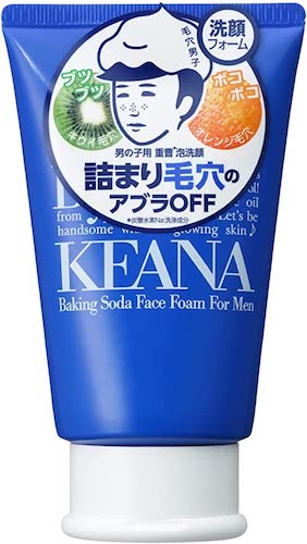Recommended facial cleanser for shaving (11) "Pore Nadeko Baking Soda Foaming Face Wash for Boys."