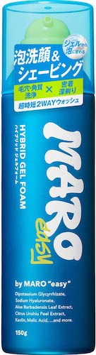 Recommendation 12: "MARO easy Hybrid Gel Foam," a facial cleanser that can also be used for shaving.