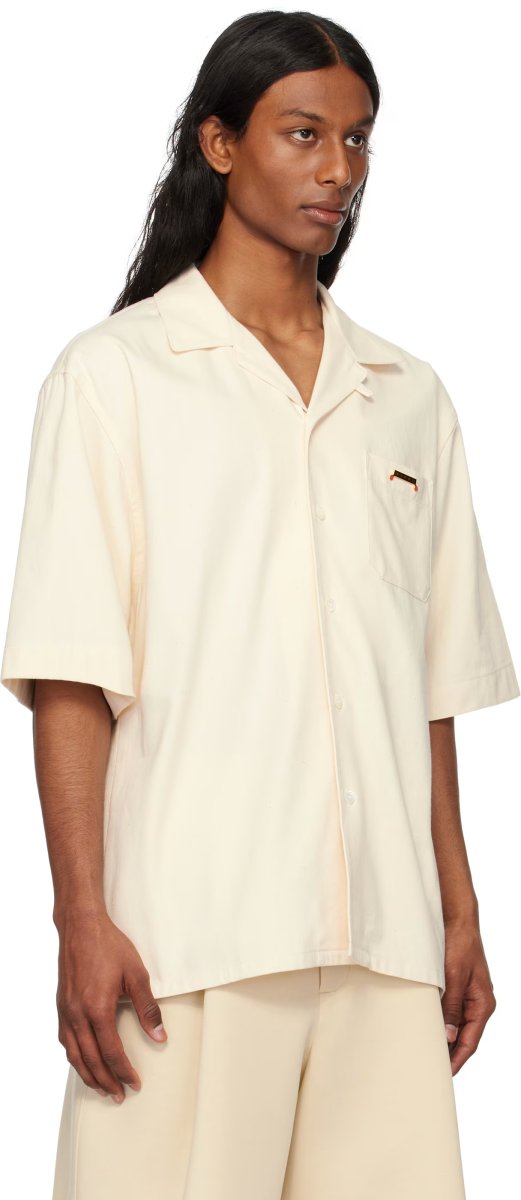 Weirdo ボウリングシャツ ホワイト/オレンジ Weirdo ボウリングシャツ