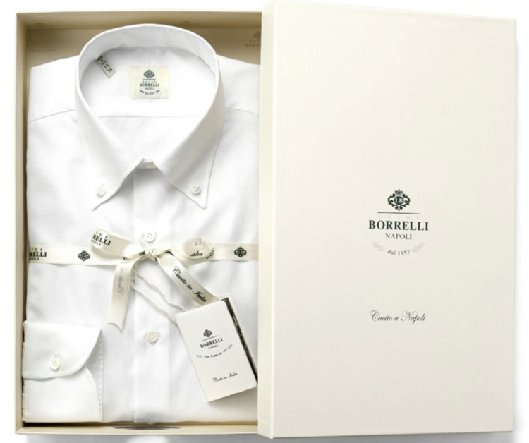 LUIGI BORRELLI recommended white shirts