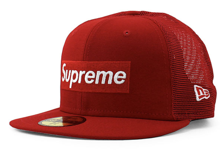 SUPREME Recommended Cap " Supreme Box Logo Mesh Back New Era