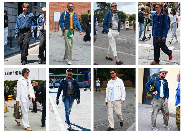 A glance at international street snapshots of denim jackets! Find your ideal men's coordinate!
